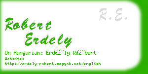 robert erdely business card